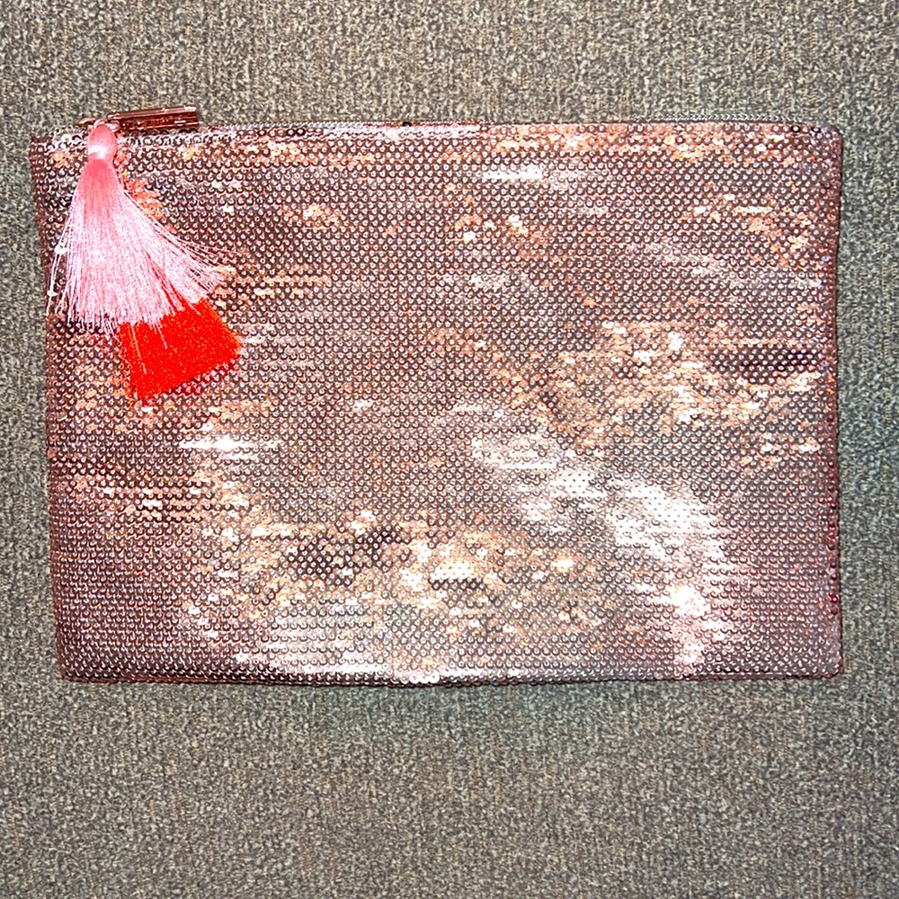Pink sequence bag